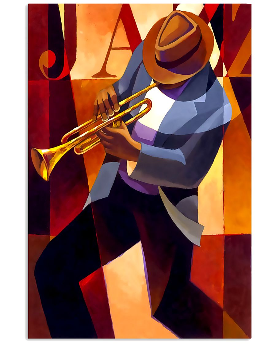 Trumpet Jazz Man 11x17 Poster