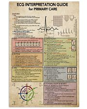 ECG Interpratation Guide Cardiologist 11x17 Poster front