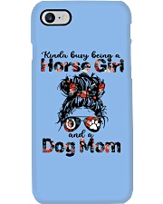 Kinda Busy Being A Horse Girl And A Dog Mom Phone Case tile