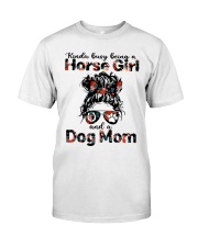 Kinda Busy Being A Horse Girl And A Dog Mom Classic T-Shirt tile