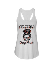 Kinda Busy Being A Horse Girl And A Dog Mom Ladies Flowy Tank tile