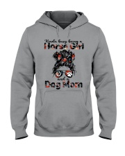 Kinda Busy Being A Horse Girl And A Dog Mom Hooded Sweatshirt tile
