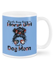 Kinda Busy Being A Horse Girl And A Dog Mom Mugs tile