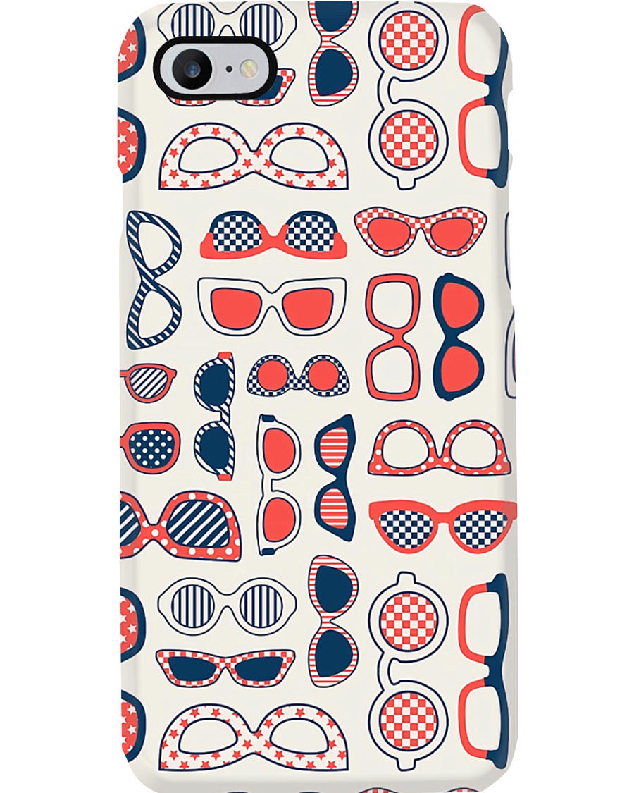 Optometrist Red Color Glasses Phone Case