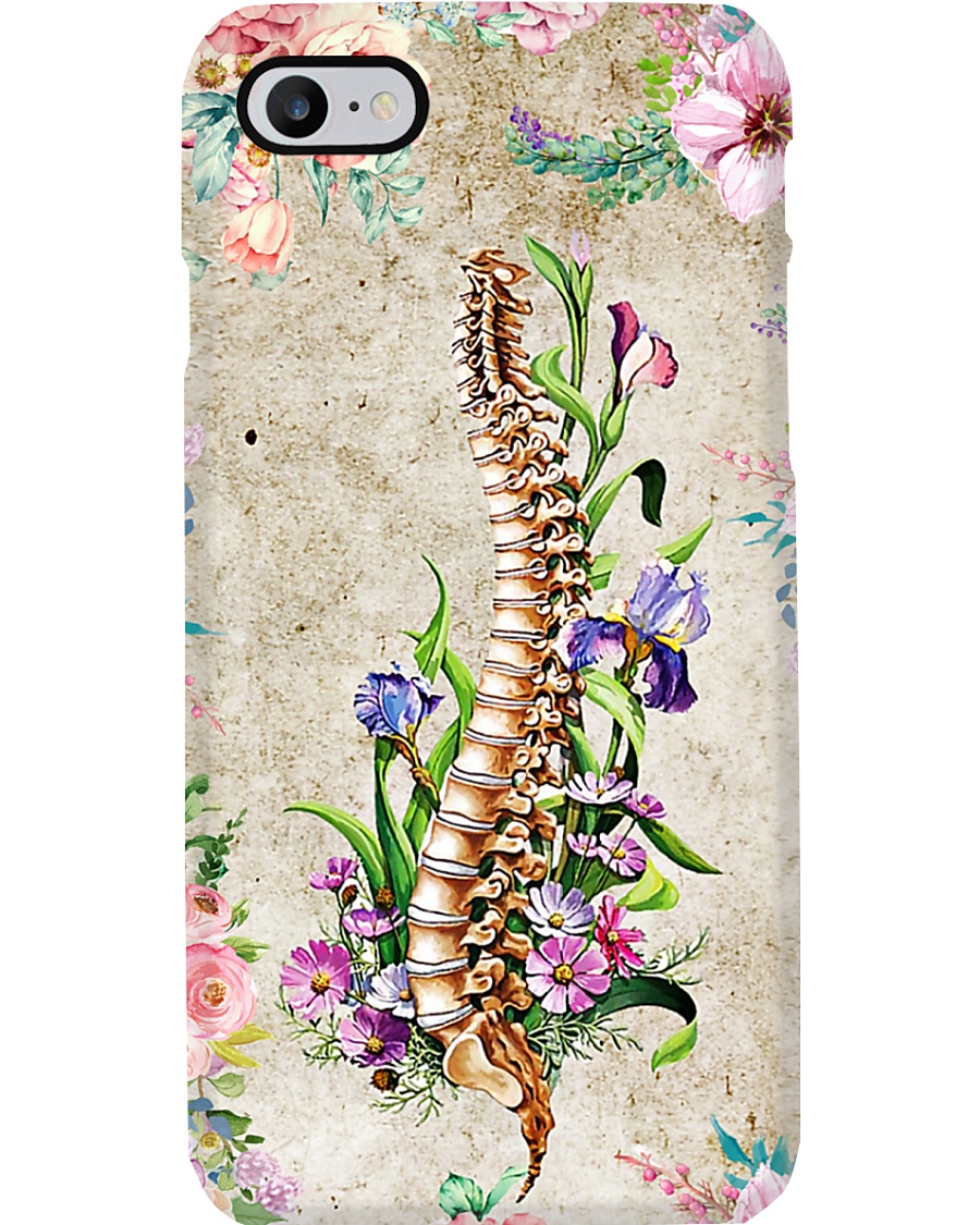 Chiropractor Floral Spine Phone Case