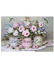 Breast Cancer Awareness Faith Hope Cure 17x11 Poster front