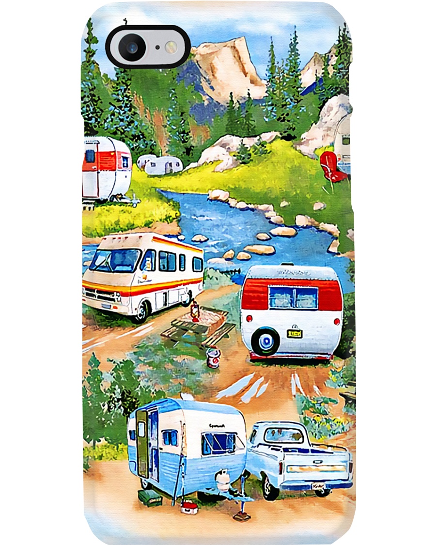 Camping Happy Campsite Phone Case