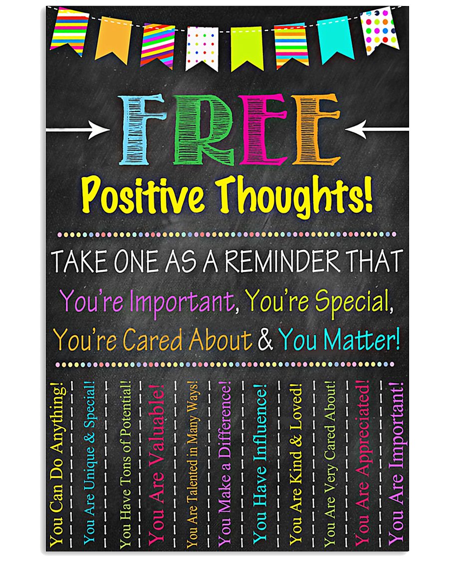 Social Worker Positive Thoughts 11x17 Poster