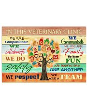Veterinarian We Are A Team 17x11 Poster front