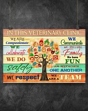 Veterinarian We Are A Team 17x11 Poster poster-landscape-17x11-lifestyle-12