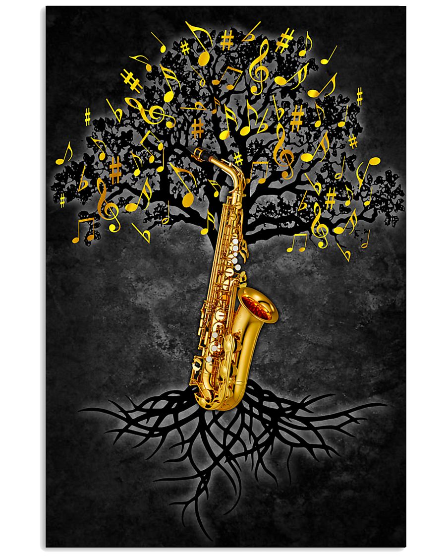 Saxophone Tree 11x17 Poster