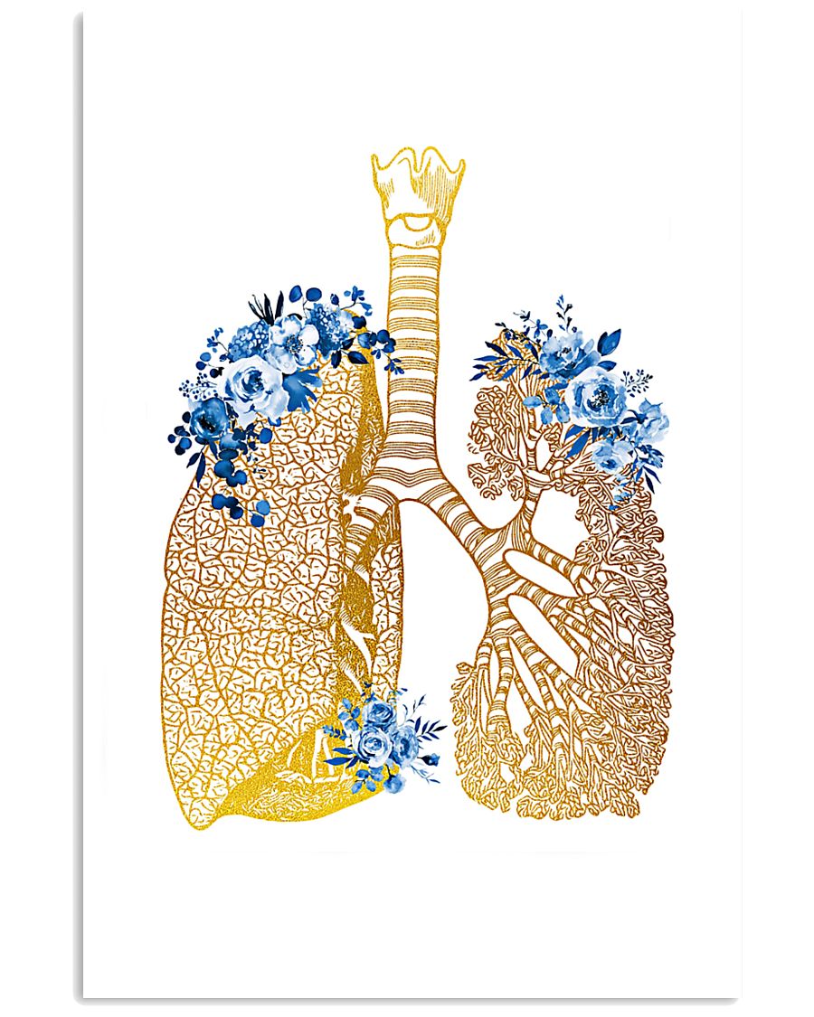 Respiratory Therapist Floral Lung 11x17 Poster