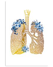 Respiratory Therapist Floral Lung 11x17 Poster front