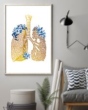 Respiratory Therapist Floral Lung 11x17 Poster lifestyle-poster-1
