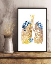 Respiratory Therapist Floral Lung 11x17 Poster lifestyle-poster-3