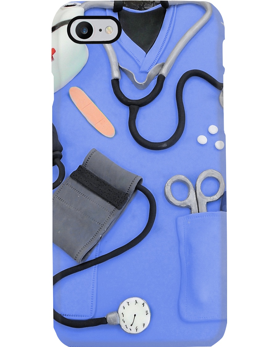 Nurse Blue Scrubs Phone Case