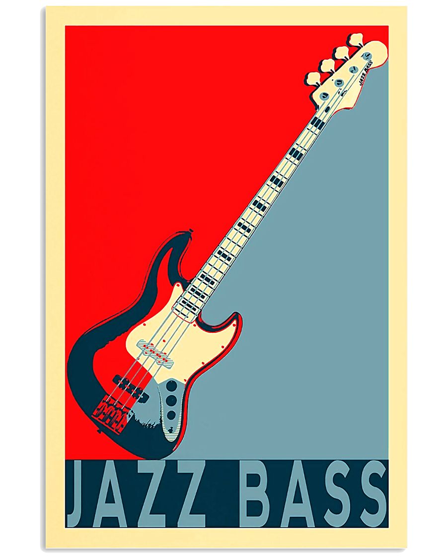 Jazz Bass Guitar 11x17 Poster