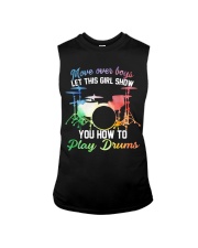 Drummer - Let this girl show you how to play drums Sleeveless Tee thumbnail