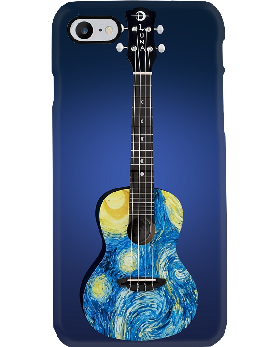 Blue Art Ukulele Phone Case