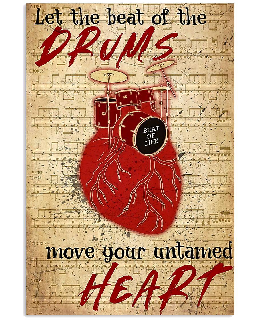 Drummer Beat of the drums move your untamed heart 11x17 Poster