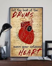 Drummer Beat of the drums move your untamed heart 11x17 Poster lifestyle-poster-2