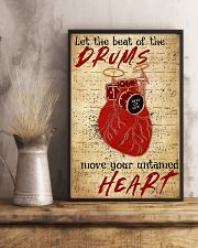 Drummer Beat of the drums move your untamed heart 11x17 Poster lifestyle-poster-3