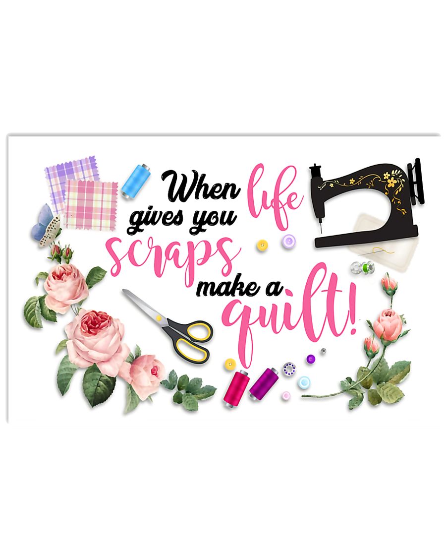 Make A Quilt Sewing 17x11 Poster