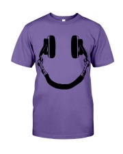 DJ Smiley Headphone Premium Fit Mens Tee tile
