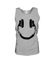 DJ Smiley Headphone Unisex Tank tile