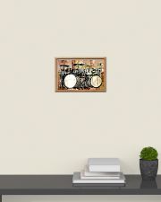 Drummer Vintage Drum Set 17x11 Poster poster-landscape-17x11-lifestyle-08