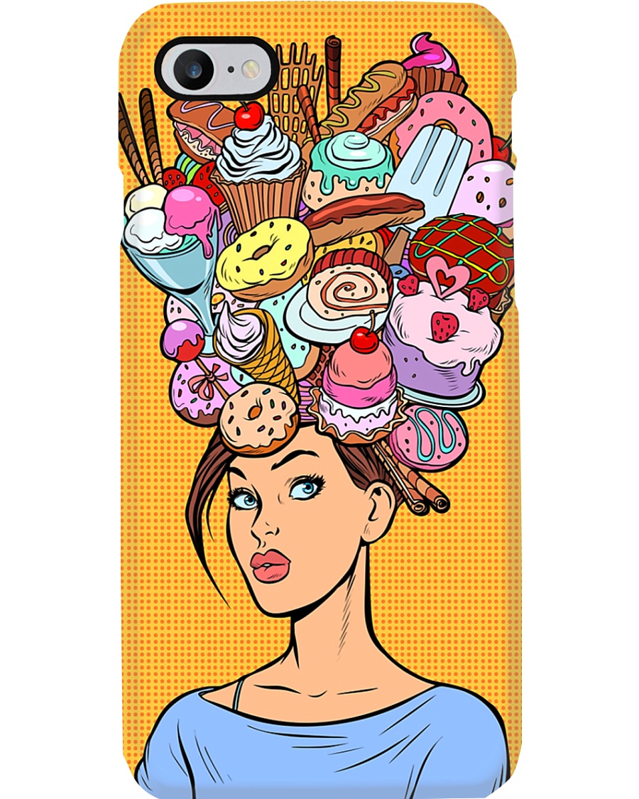 Baking Girl with cakes Phone Case