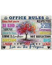 Social Worker Office Rules 17x11 Poster front