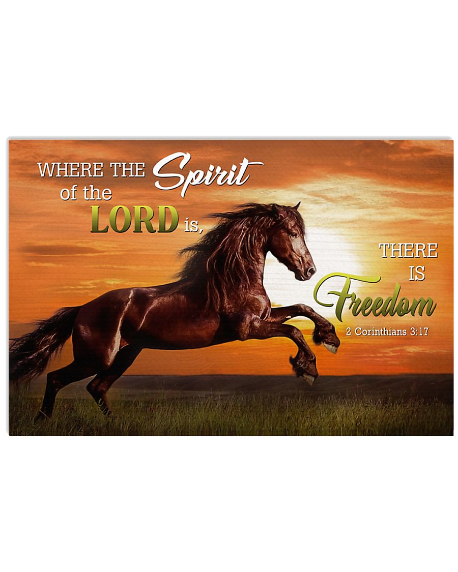 Horse Girl - Where the spirit of the Lord is 17x11 Poster