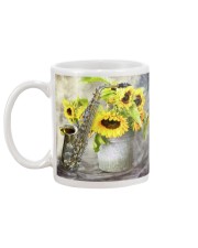 Saxophonist Sunflower Saxophone Mug back