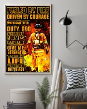 Firefighter Fueled by Fire Poster 11x17 Poster lifestyle-poster-1