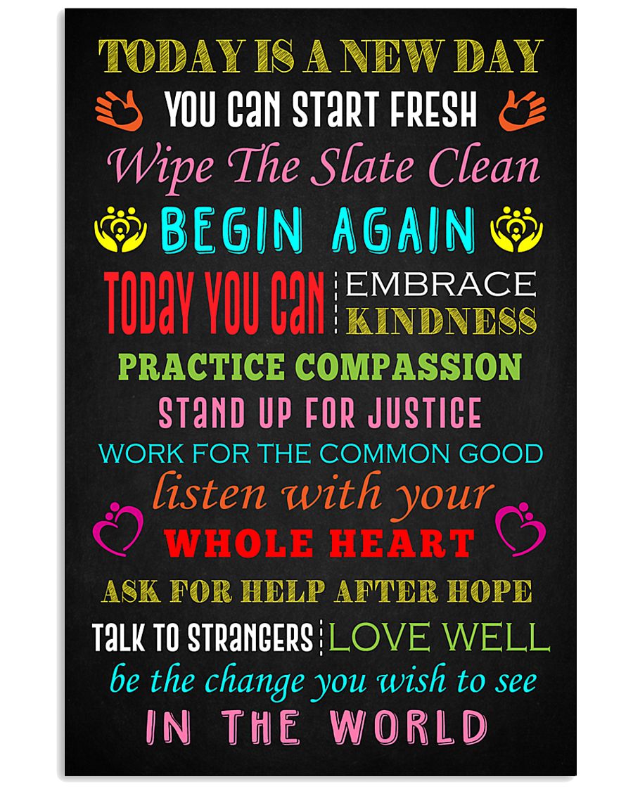 Social Worker Today is a new day Poster 11x17 Poster