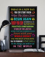 Social Worker Today is a new day Poster 11x17 Poster lifestyle-poster-2