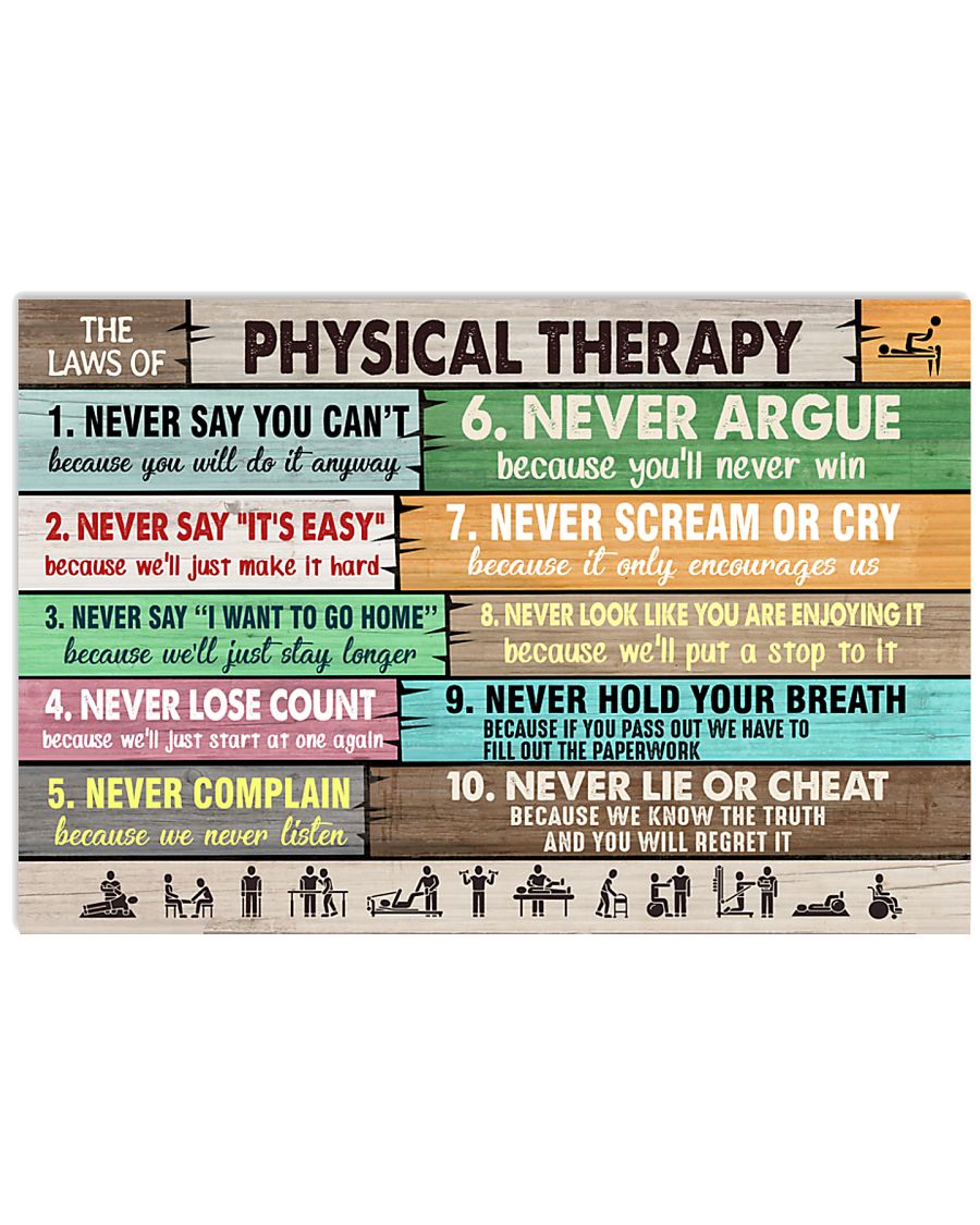 The Laws Of Physical Therapy 17x11 Poster