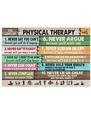 The Laws Of Physical Therapy 17x11 Poster front