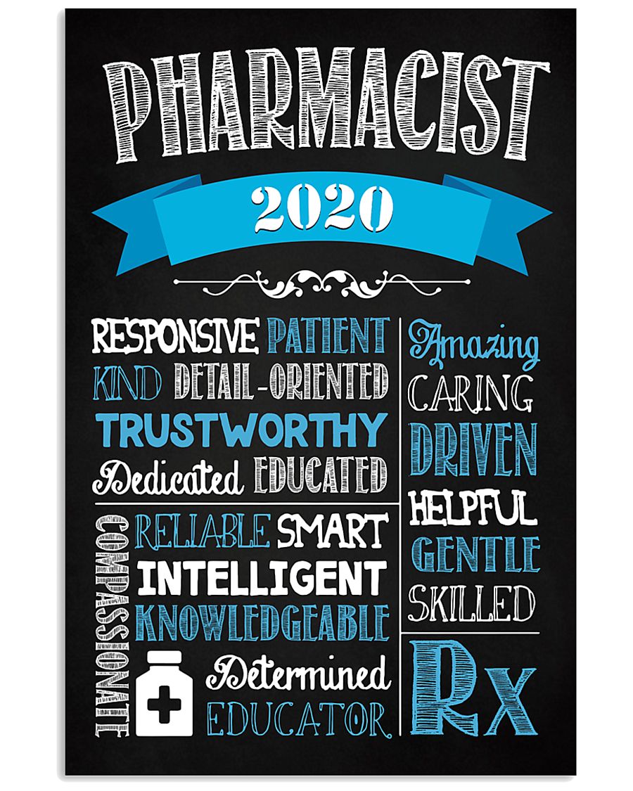 Pharmacist's adjectives 11x17 Poster