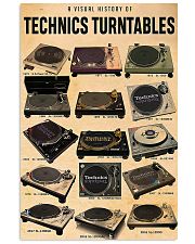 DJ A visual history of technics turntables 11x17 Poster front