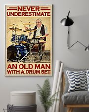 Never Underestimate An Old Man With A Drum Set 11x17 Poster lifestyle-poster-1