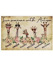 Autism Awareness Love Someone With Autism 17x11 Poster front