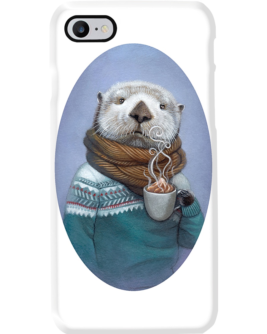 Otter Holding Coffee Mug Phonecase Phone Case