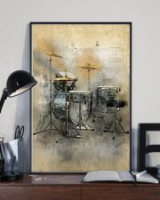 Drummer - Vintage Drum Set 11x17 Poster lifestyle-poster-2
