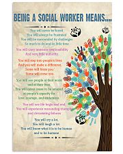Social Worker Being a Social Worker Means 11x17 Poster front