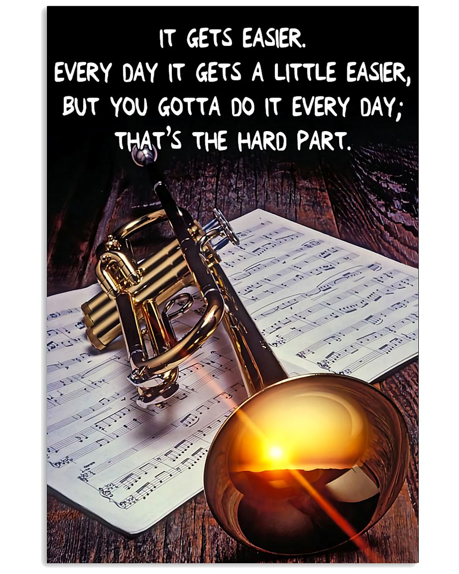 Trumpet It Gets Easier 11x17 Poster