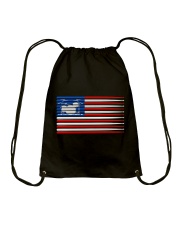 Drummer flag Drawstring Bag tile