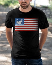 Drummer flag Classic T-Shirt apparel-classic-tshirt-lifestyle-front-50