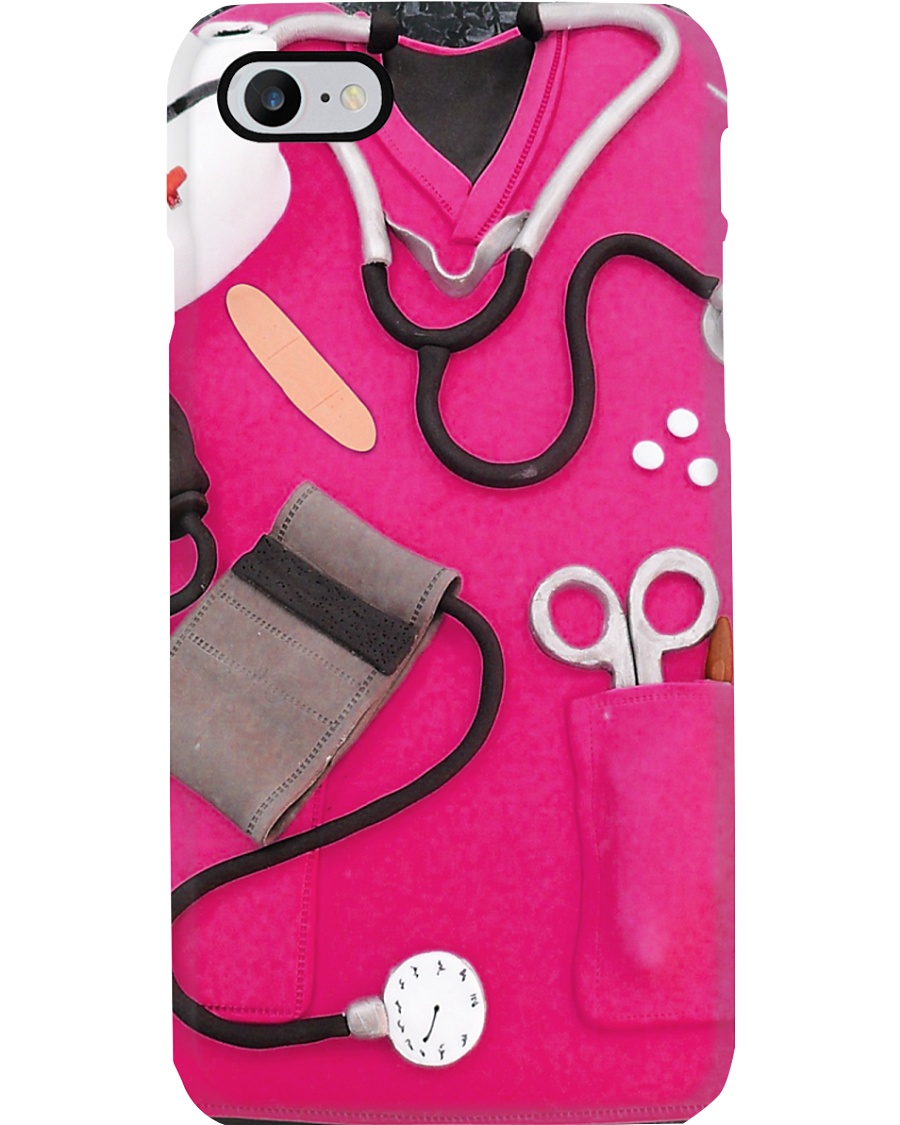 Nurse Pink Scrubs Phone Case